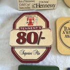 Lot Of 40 Vtg Beer Liquor Coasters Pub Bar Ware Cardboard Coaster Various Brands