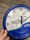 Zoloft Pharmaceutical Advertising  Blue Wall Clock 9    Vintage Working Tested