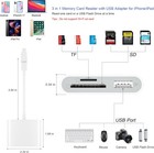 Card Reader For Iphone  Memory Card Reader With Usb Camera Adapter Plug And Play
