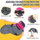 Dog Winter Coat  Windproof 3 Layers Thick Warm Fleece Lining Dog Jacket For C   