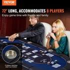 Vevor 8 Player Oval Foldable Poker Table Casino Blackjack Texa Holdem Table 72 