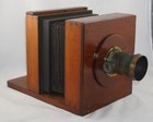 Early Wet Plate Camera W  Radial Drive Brass Lens