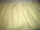 Pottery Barn Kids Gingham Full Bedskirt Checkered Yellow White 13  Drop Cottage