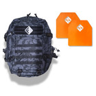 F f Steel Tactical Fitness Backpack With Weight Plates For Rucking And Training