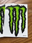   3 Pack  monster Energy Drink Stickers Logo Decal M Claw 3 x4 