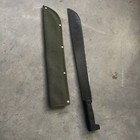 Vintage Machete 18    Blade  21 5    Long  And Sheath 