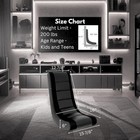 New Video Rocker Gaming Chair Kids Teens Pu Leather Mesh Black