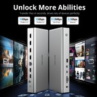 Wavlink Dl7400 Displaylink Docking Station Quad 4k 60hz Monitor With Charging