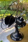 Large Robbins   Myers 16  Oscillating Antique Electric Fan - All Black - Works