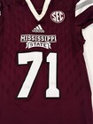 2015 Mississippi State Bulldogs Game Used   Worn Adidas Xl Football Jersey Msu