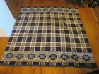 Vintage Beacon Style Cotton Camp Blanket 72  X 72  Squash Blossom Design Ztt
