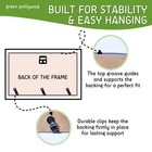 Baby Handprint And Footprint Kit   Elegant White Frame With Inkless  Non-toxi   