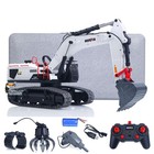Huina 1 14 1594 Rc 22ch Metal Excavator  Model Car Radio Light Battery Sound