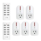  5x2 Wireless Remote Control Outlet Switch Smart Outlet Plug Energy Saving For 