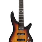 5 String Electric Bass Guitar Sunburst With 24 Frets Gig Bag And More Glarry Gib
