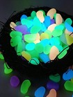 Glow In The Dark Rocks - Color Garden Pebbles Stone Luminous Fish 200pcs Multi
