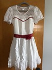 Annabelle Costume Adult Large 12-14 Dress   Wig Horror Cosplay
