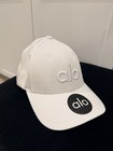 Alo Yoga White Performance Baseball Cap Hat Adjustable One Size Nwt