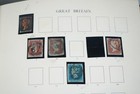 Great Britain Collection Of 1 100  Stamps Mint   Used Stored In Stanley Album