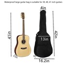 41-inch Acoustic Guitar Bag With Adjustable Shoulder Strap  Guitar Bag With Back