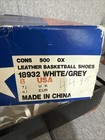 Vintage Converse Cons 500 Ox 18932 White grey Basketball Shoes Sz 8 New  flaw 