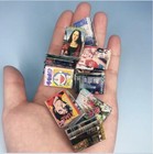 12 Dollhouse Miniature Open Book Magazine Library  study Room Decor 1 12 Readable
