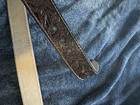 Mexico Brown Tooled Floral Leather Western Belt Size M Buckle Made In Mexico