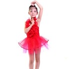 Girl Children Kids Ballet Dance Latin Performance Jazz Tutu Costume Party Dress 