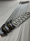Vintage Spalding Tour 1000 Golf Clubs Rh 1  3  5 -woods 3-9 Irons Medium Flex