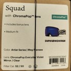 New Smith Squad Goggles - Chromapop Everyday Violet Mirror   Clear Ski Snowboard