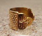 Metal Thimble Sewing Quilting Gold Toned Thimble Ring Craft Finger Protector
