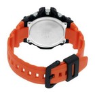 Casio Men s Watch Heavy Duty Chronograph Black Dial Orange Strap Mcw100h-4a