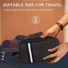 Mens Toiletry Bag With Zipper Case Organizer Portable Travel Dopp Kit Business