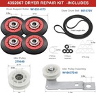 For Maytag Whirlpool Dryer 4392067 Dryer Repair Kit W10837240 Dryer Idler Pulley