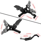 Carbon Fiber Rear Set Foot Rests Footrest Pegs For Bmw S1000rr 2019-2024 2020 21