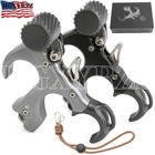 Archery Release Aids Compound Bow  Thumb Trigger 3 Finger Adjustable Grip Rh Lh