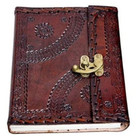 Genuine Leather Journal6x8   handmade Vintage Notebook single Lock 200lined Page
