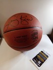 Larry Bird Hof Autographed Le Spalding Nba Basketball Jsa