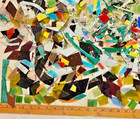12  Pounds Of Assorted Mosaic-stained Glass Scrap  Free Priority Mail Shipping