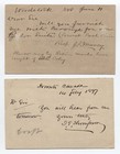 2 1870s Canada Postal Cards 1ct Blue  g 843 
