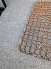 Antique Primitive Chain Linked Rusty Iron Metal Door Mat 24 5   x17    Industrial