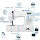 Portable Computerized Sewing Machine With Foot Pedal For Diy Crafts
