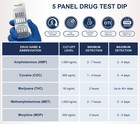 Identify Diagnostics 50 Pack 5 Panel Drug Test Kit Amp Coc Met Mop Opi Thc