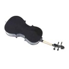 4 4 Wooden Cello Bag Set With Bow  Rosin   Bridge - Black Accessories