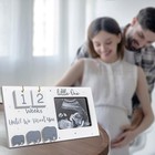 Sonogram Picture Frame  Ultrasound Photo Frame With Baby Countdown Weeks  Expect
