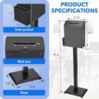 Suggestion Box With Stand  Floor Standing Offering Box  Upgraded Heavy Duty M   
