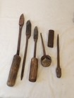 Lot Set Of 5 Antique Copper Soldering Irons Tools