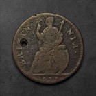 1673                              England Farthing Charles Ii  Holed graffiti Free Shipping 