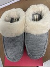 Dearfoams Women s Memory Foam Indoor Outdoor Slippers Grey Size-l  9-10  New