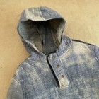 Vintage Army Military Thick Wool Liner Parka Snap Hoodie Medium
